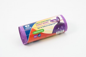 Epack, Funny Bunny, saci menajeri din HDPE, mov, 35 L
