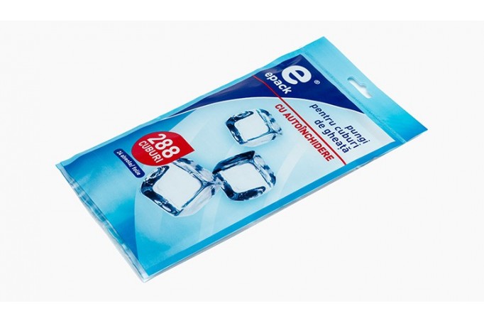 Epack, pungi pentru gheata, cu autoînchidere, în țipla