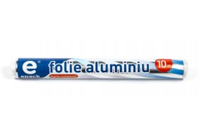 Epack, folie alimentară din aluminiu, în țiplă de plastic, 10 M